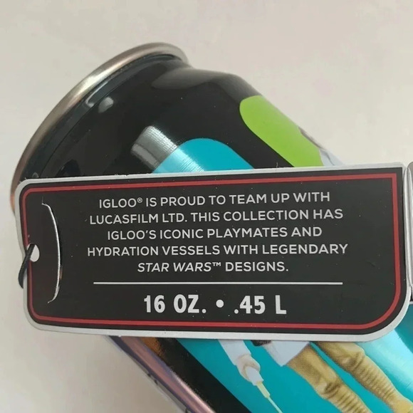 NWT Star Wars x Igloo Mint in The Can 16 oz Stainless Steel Cooler Can - Picture 8 of 9